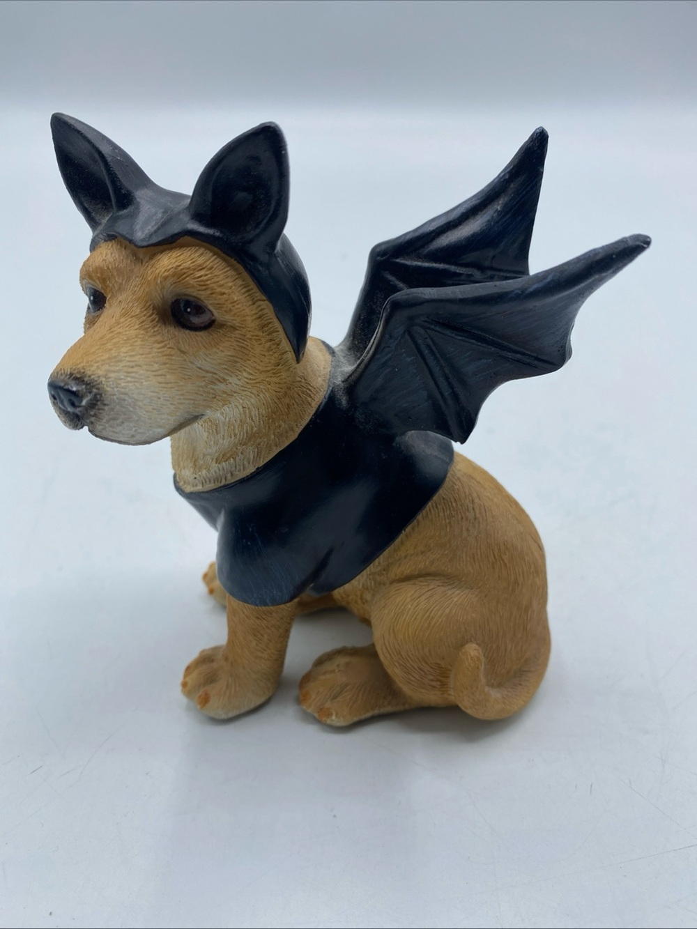 Lab Dog Figurine Halloween Themed Resin Puppy Dogs Bat Wings & Ears Costume Ganz - Picture 2 of 7